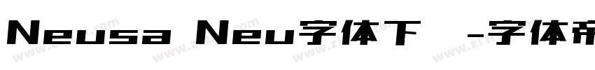 Neusa Neu字体下载字体转换